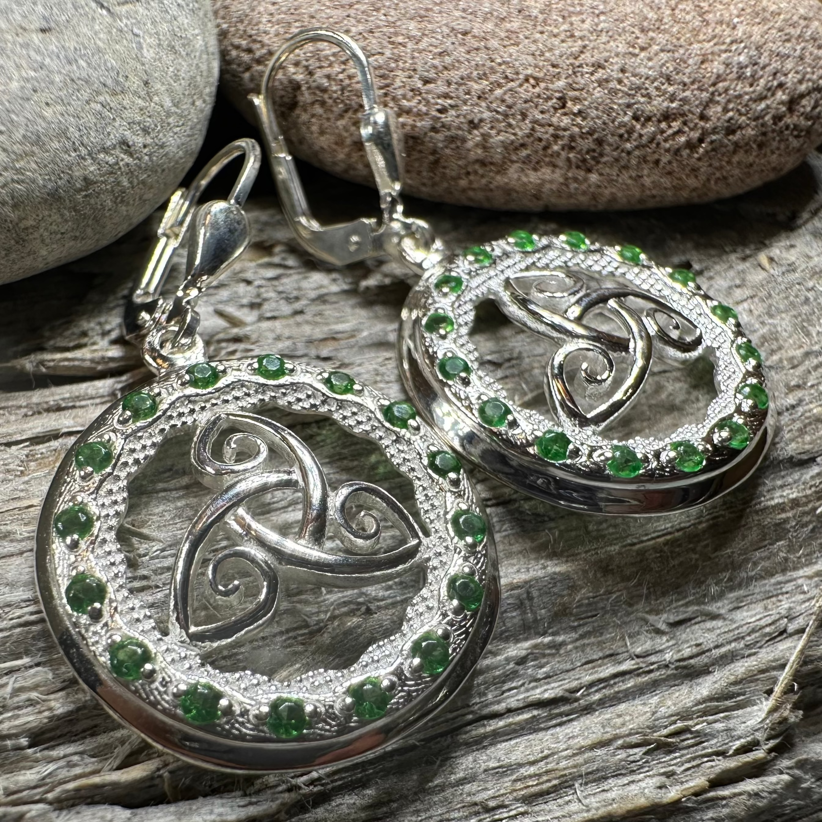 Makailyn Trinity Knot Leverback Earrings - Made in Ireland