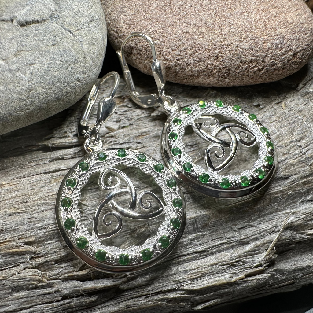 Makailyn Trinity Knot Leverback Earrings - Made in Ireland