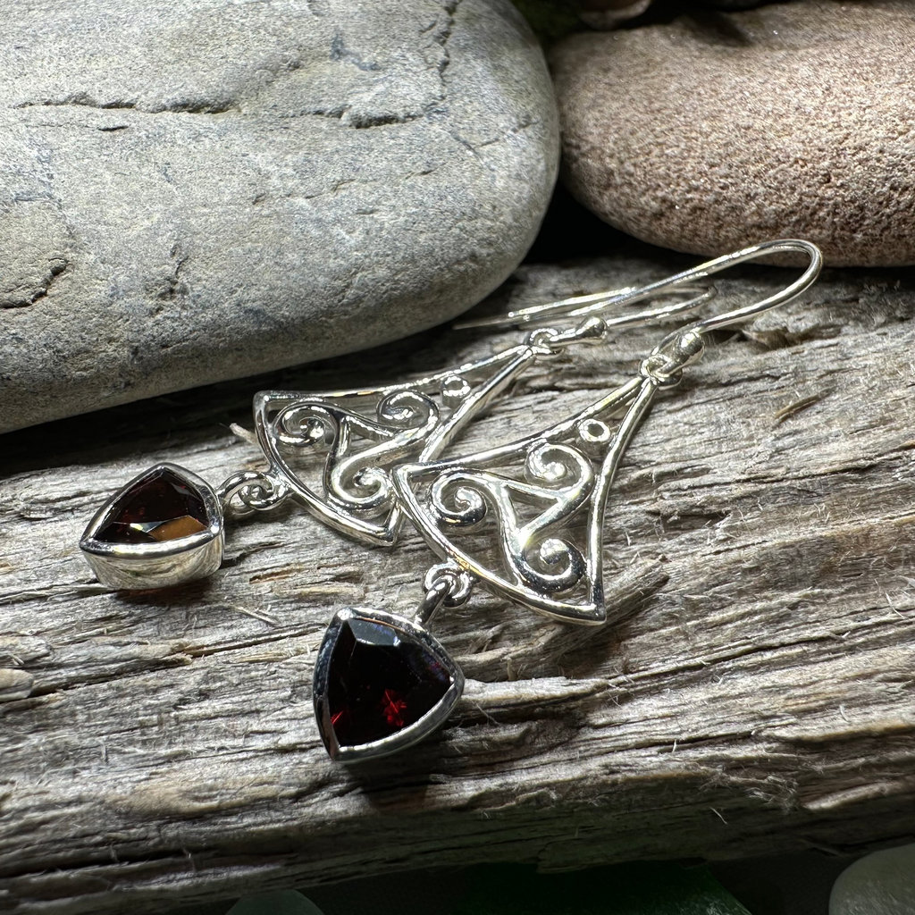 Teleri Triple Spiral Earrings