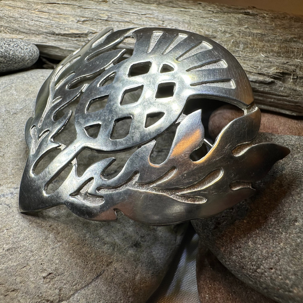 Large Scottish Thistle Brooch - Handmade in Scotland