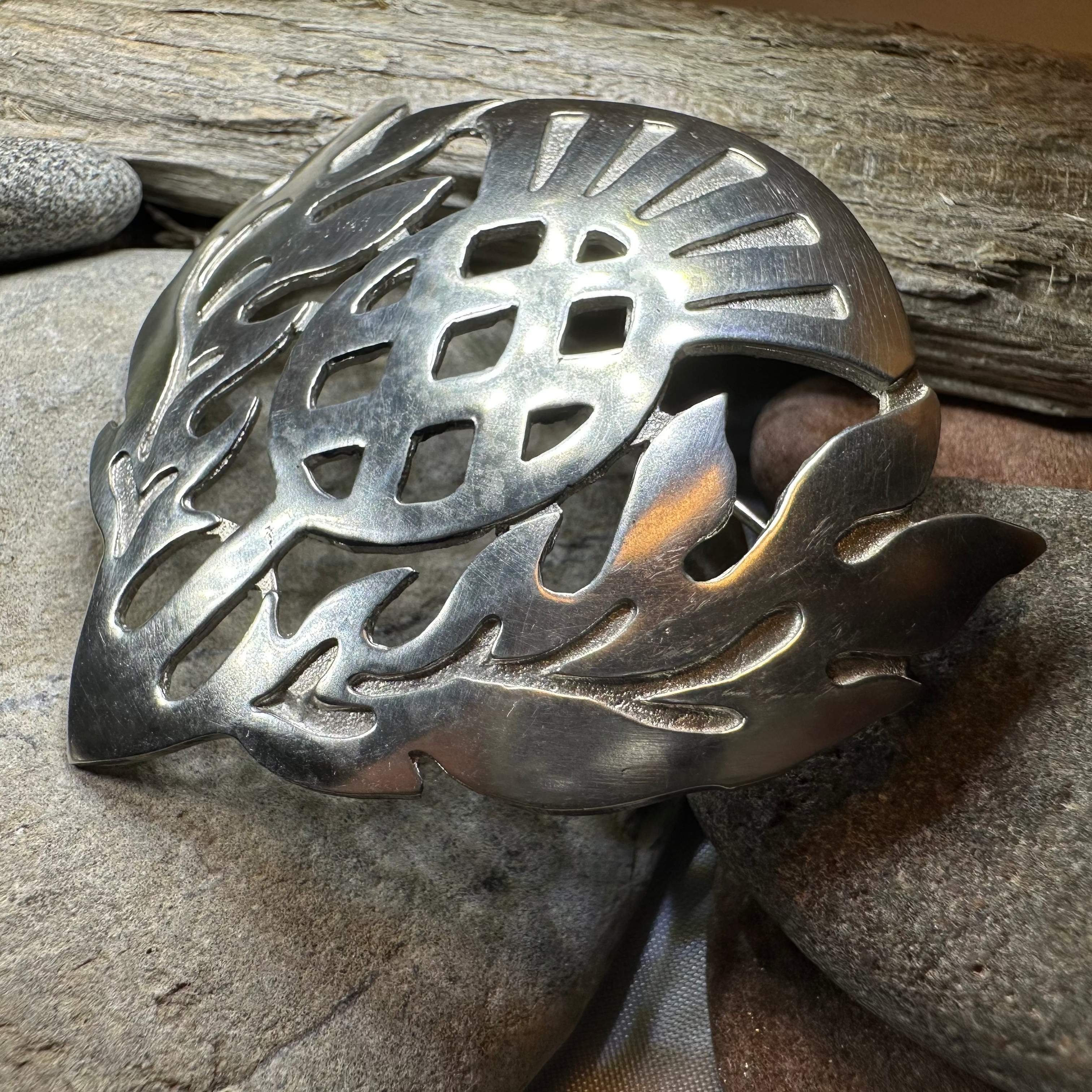 Large Scottish Thistle Brooch - Handmade in Scotland