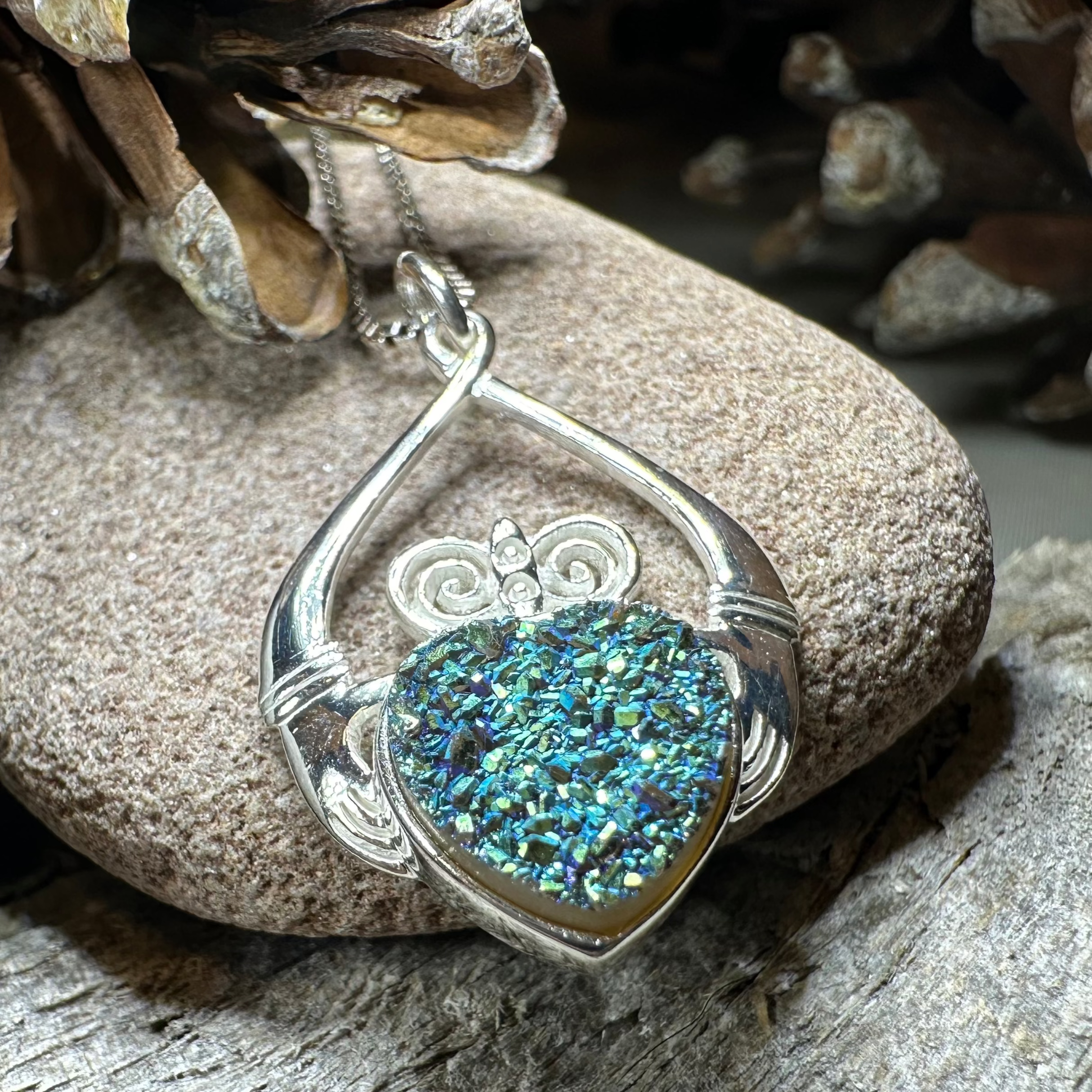 Juliet Irish Claddagh Necklace - Handmade in Ireland