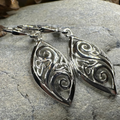 Marquise Trinity Knot Leverback Earrings - Made in Ireland