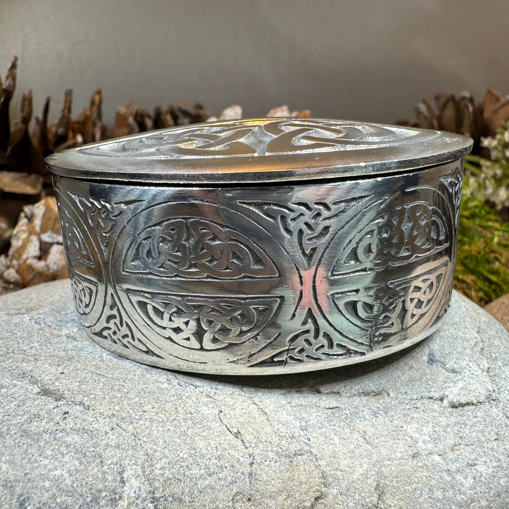 Oval Celtic Trinket Box