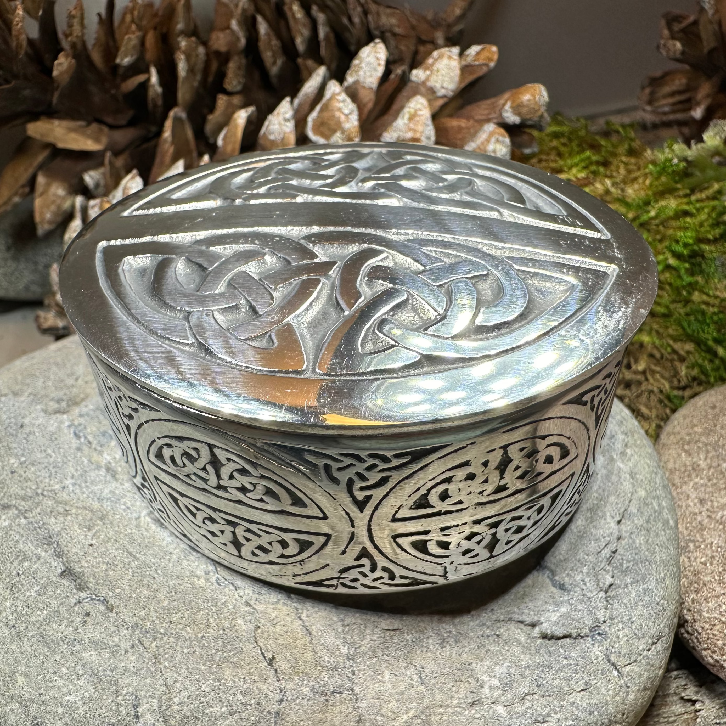 Oval Celtic Trinket Box