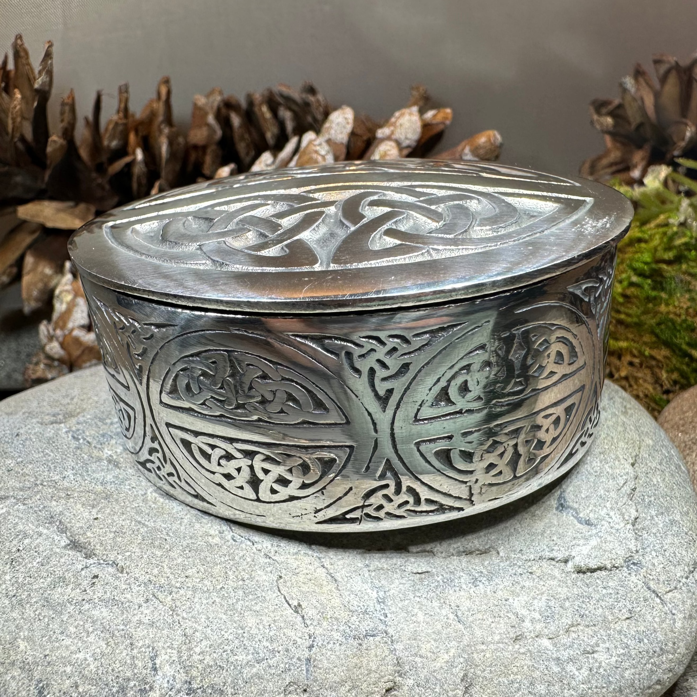 Oval Celtic Trinket Box