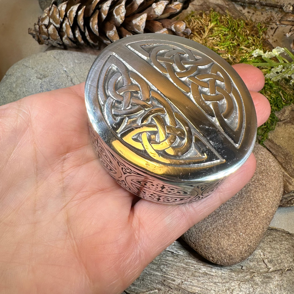 Oval Celtic Trinket Box