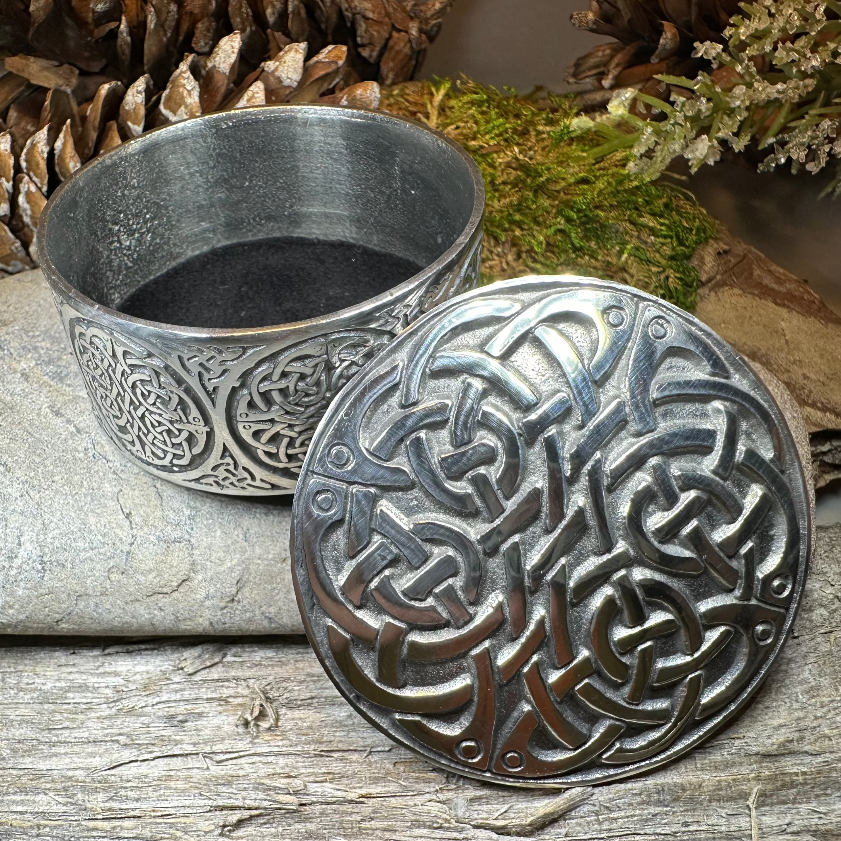 Round Celtic Trinket Box