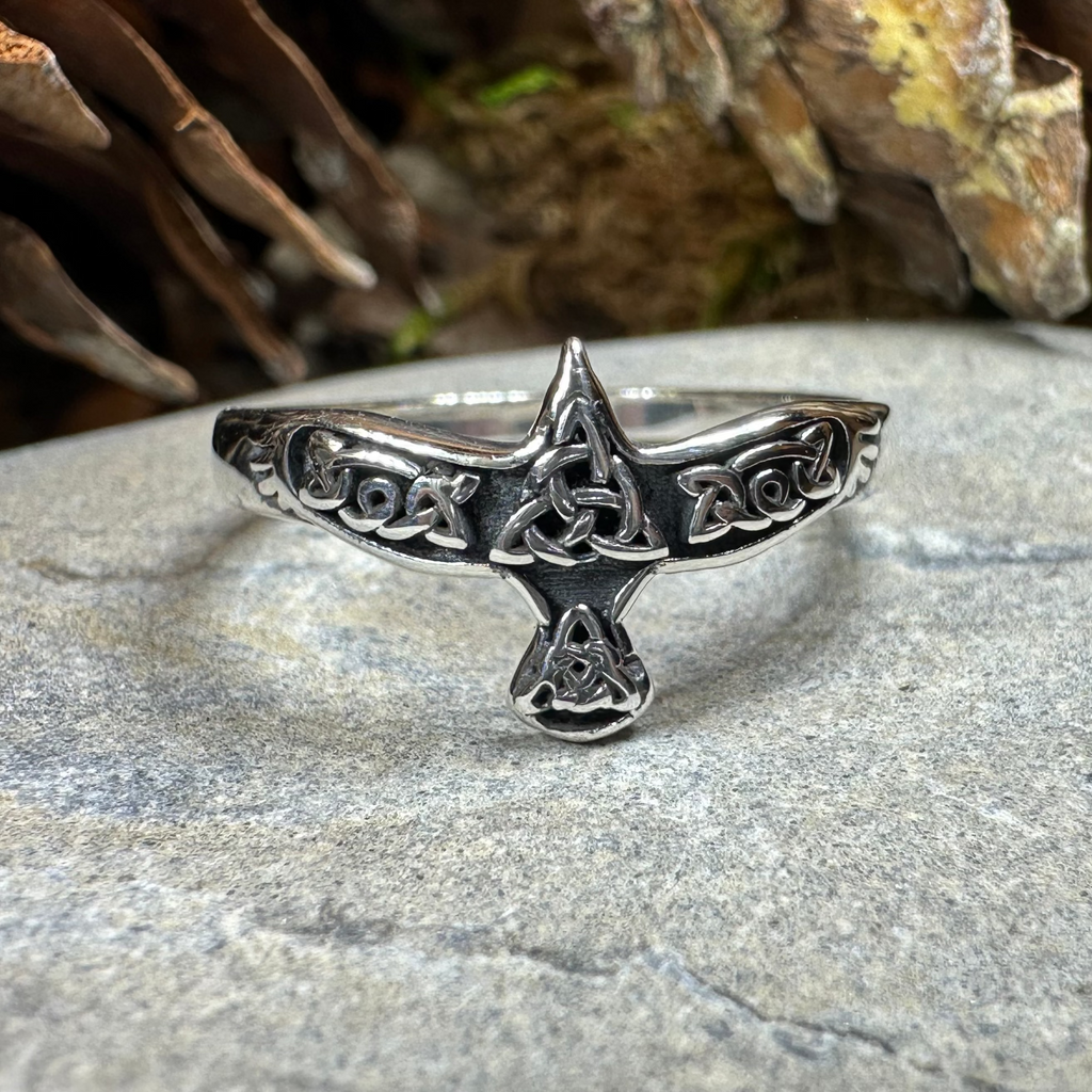 Soar Celtic Raven Ring