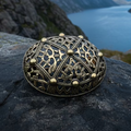 Large Akershus Viking Celtic Brooch - Bronze Historical Reproduction Pin