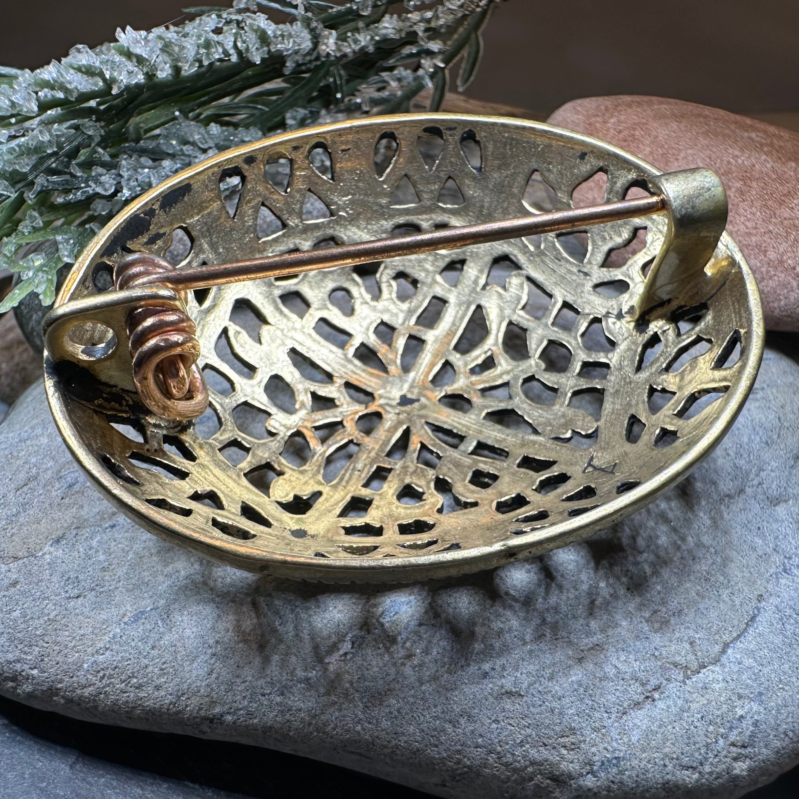 Large Akershus Viking Celtic Brooch - Bronze Historical Reproduction Pin