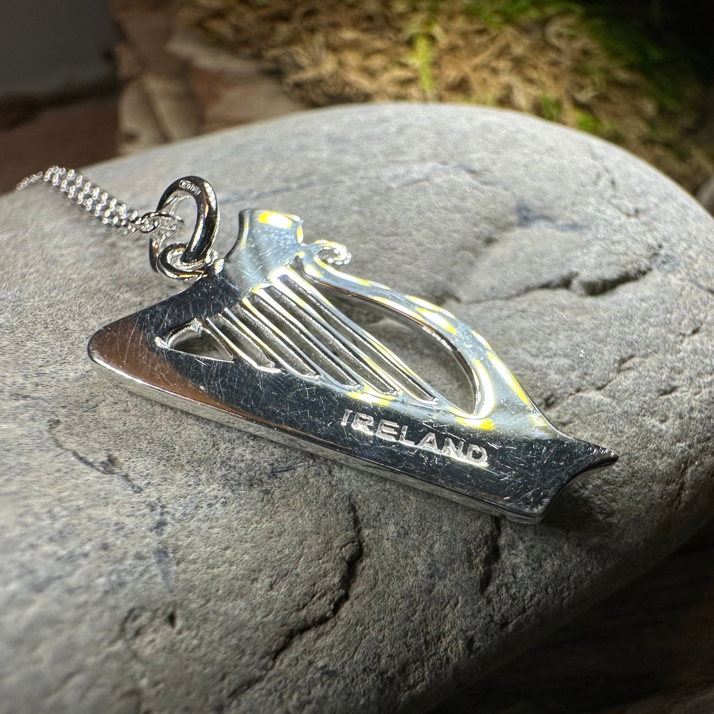 Alianna Irish Harp Necklace