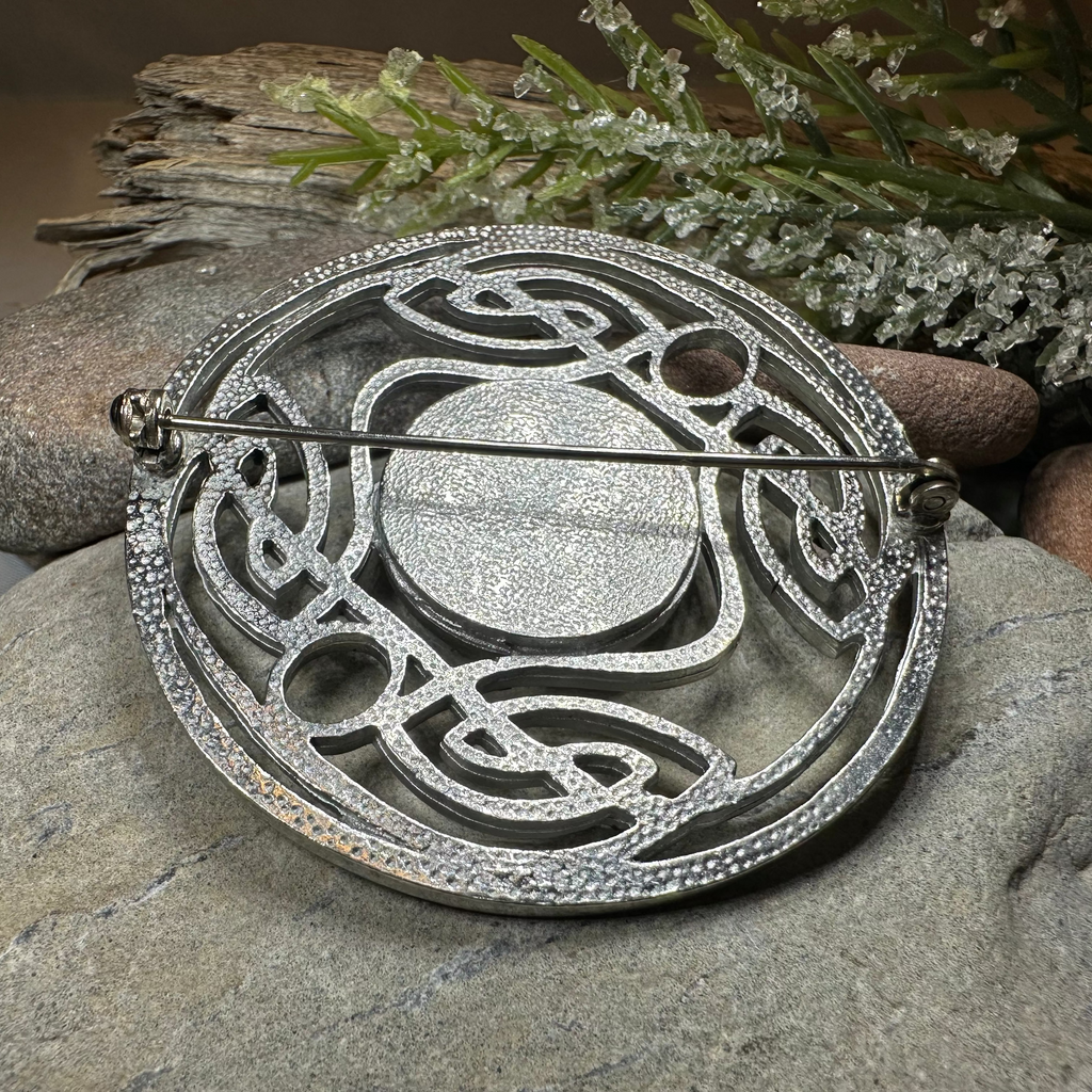 Heathergems Celtic Knot Brooch - Classic Scottish Jewelry
