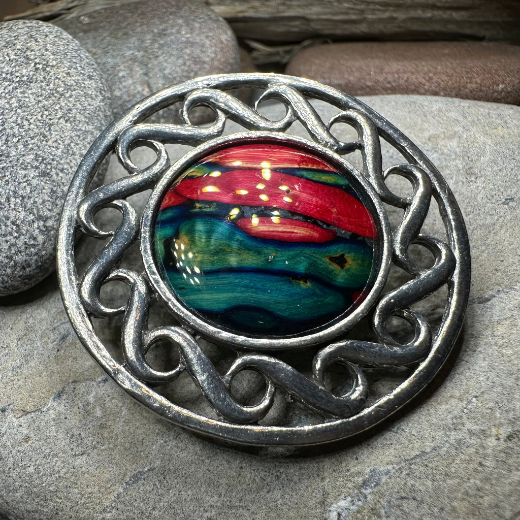 Heathergems Scottish Celtic Brooch - Handmade in Scotland