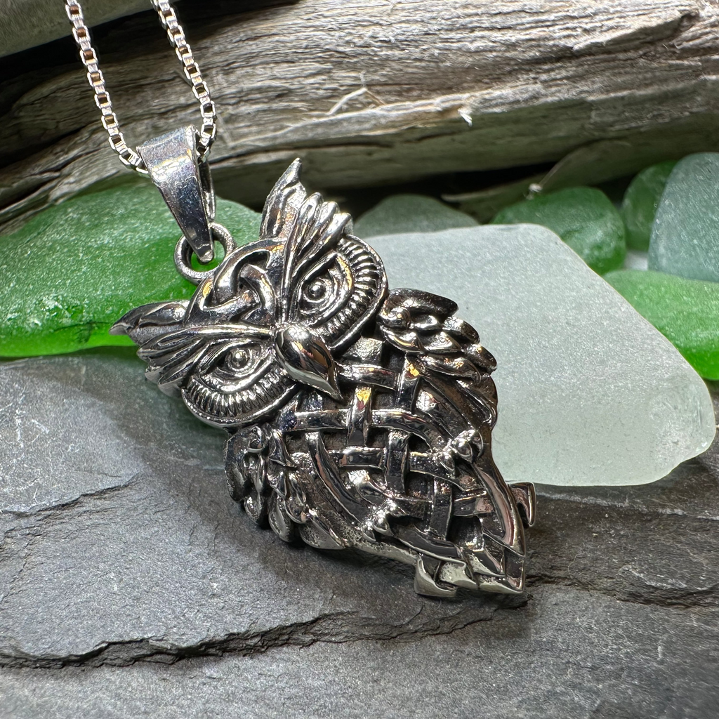 Owl Celtic Knot Necklace