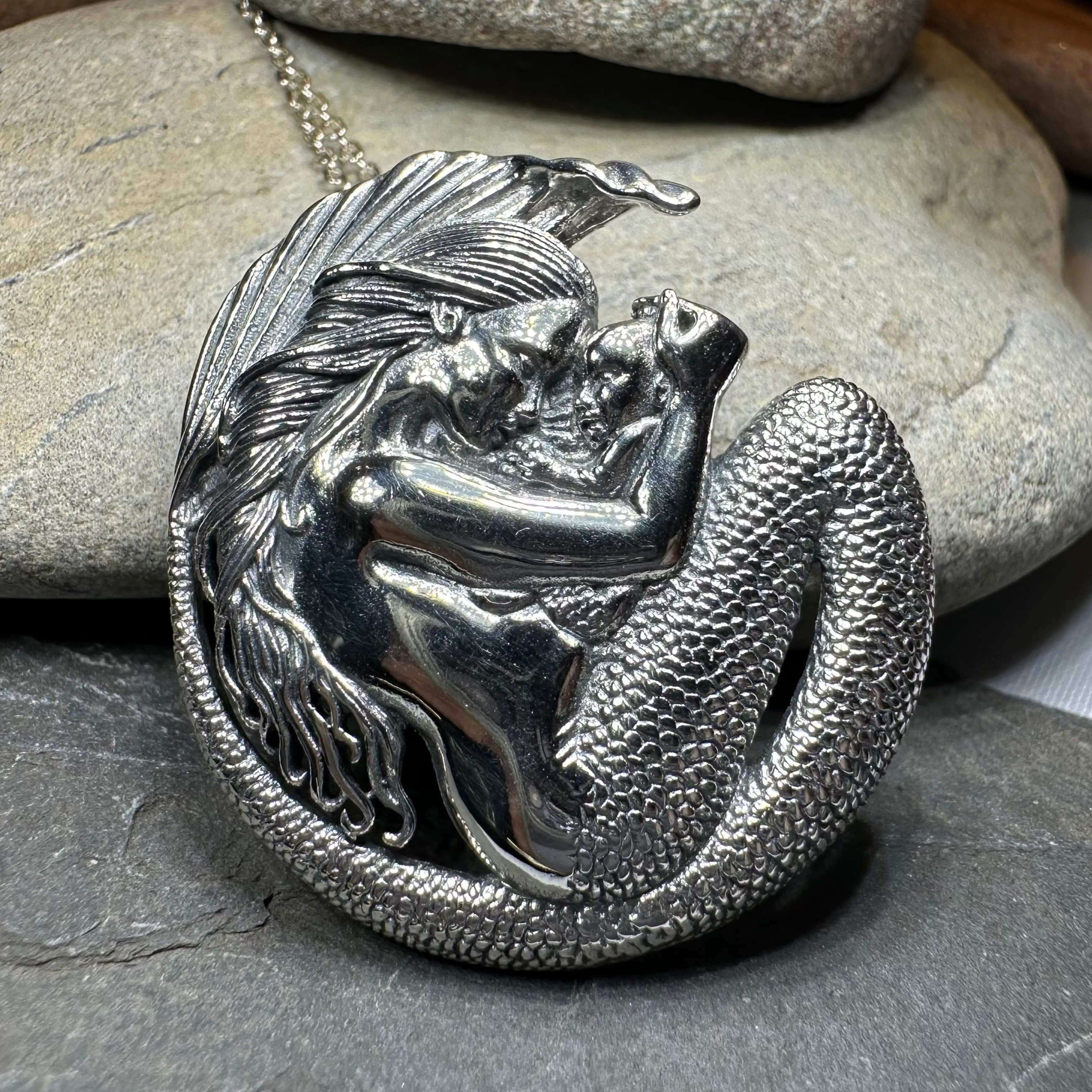Loving Motherhood Mermaid Necklace