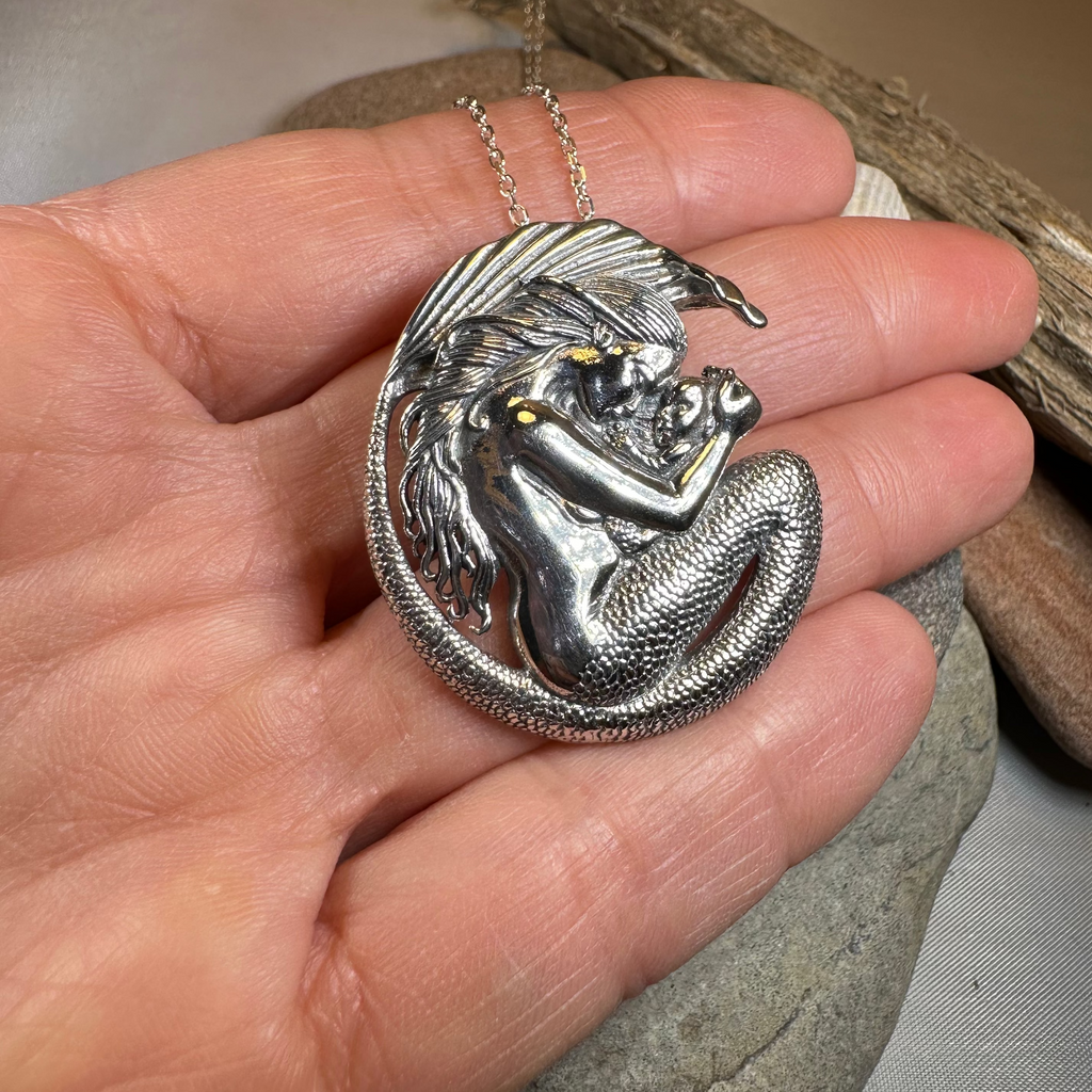 Loving Motherhood Mermaid Necklace
