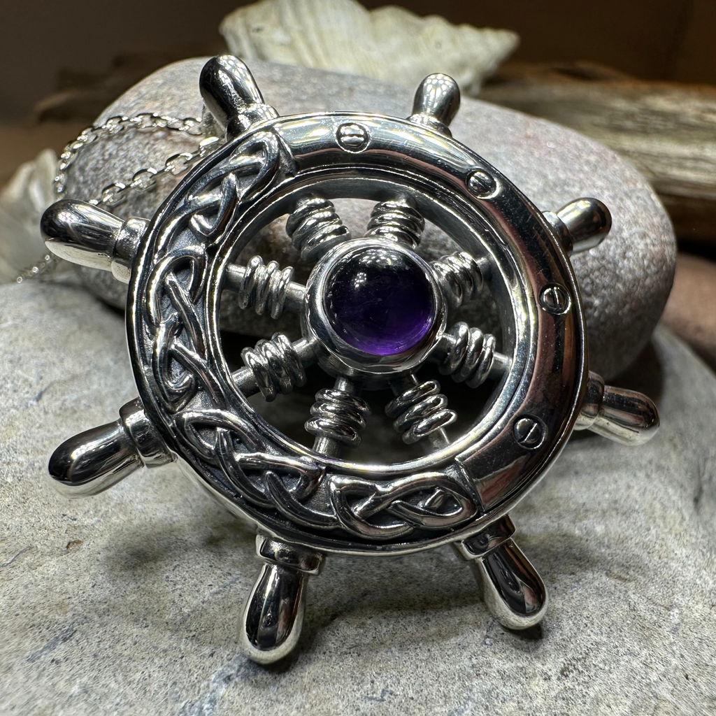 Keswick Ship's Wheel Necklace