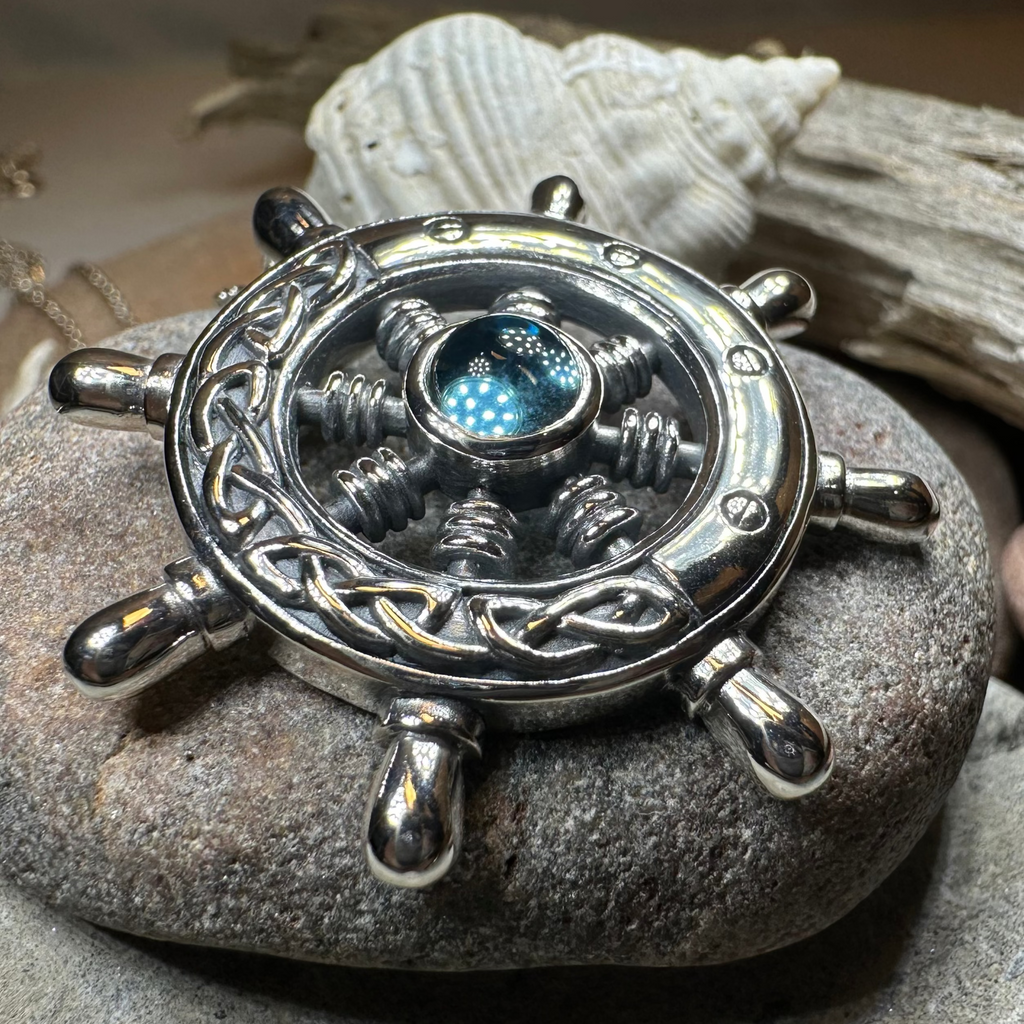 Keswick Ship's Wheel Necklace