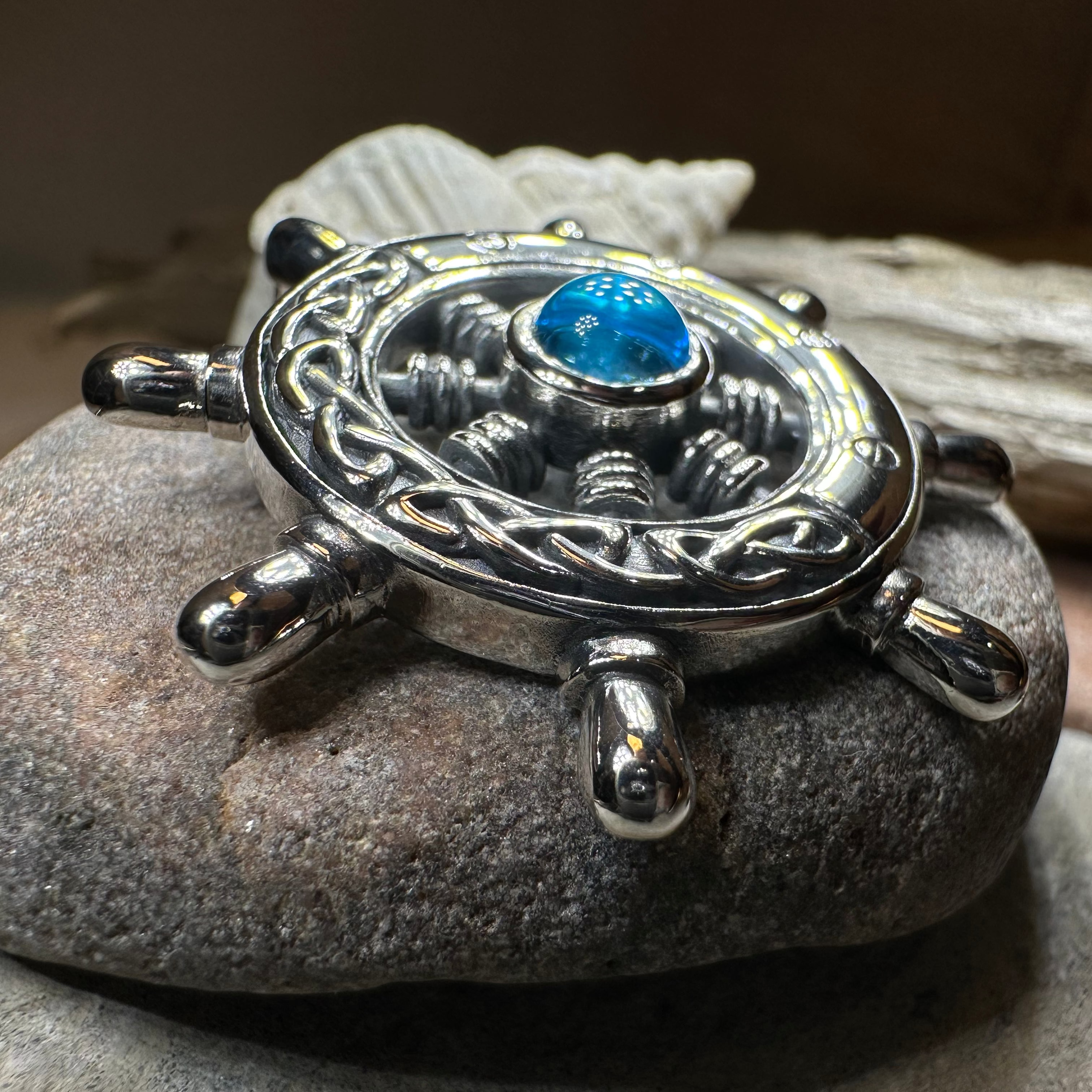 Keswick Ship's Wheel Necklace