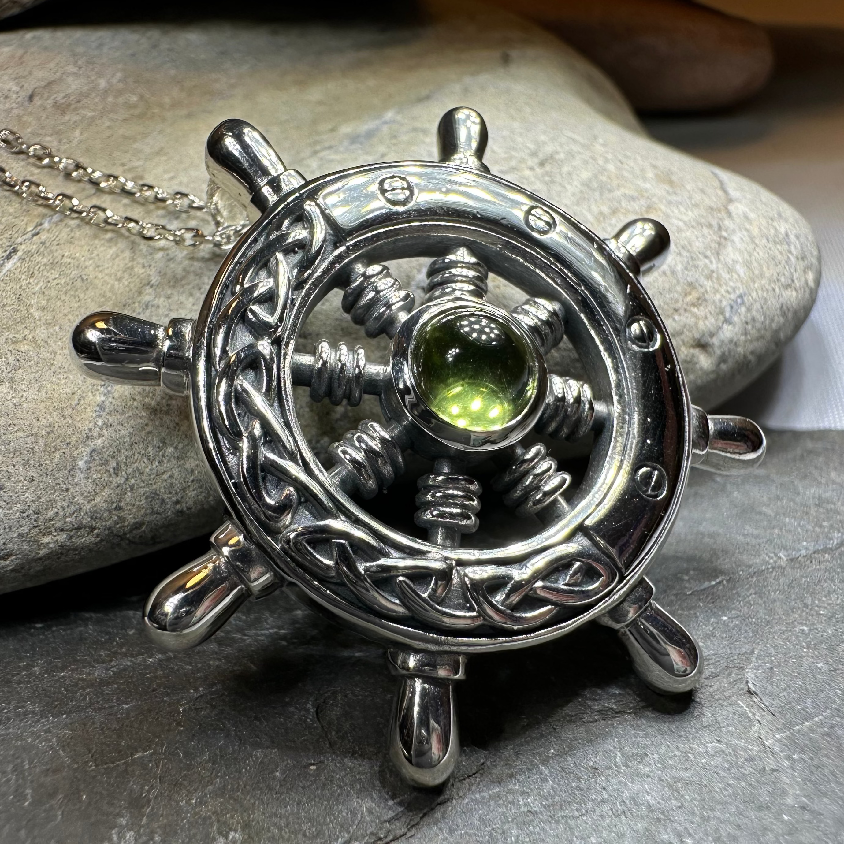 Keswick Ship's Wheel Necklace