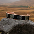 Mystical Celtic Spiral Copper Cuff Bracelet
