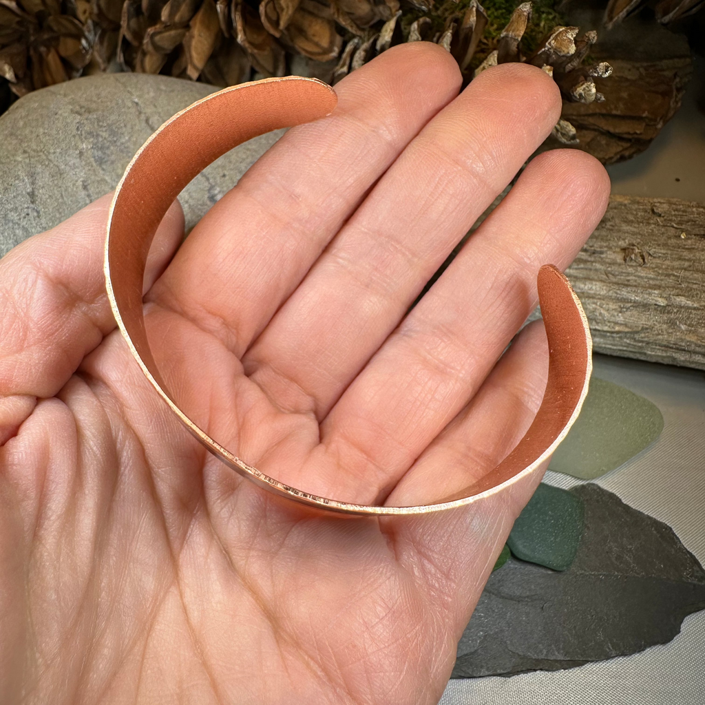 Mystical Owl Copper Cuff Bracelet