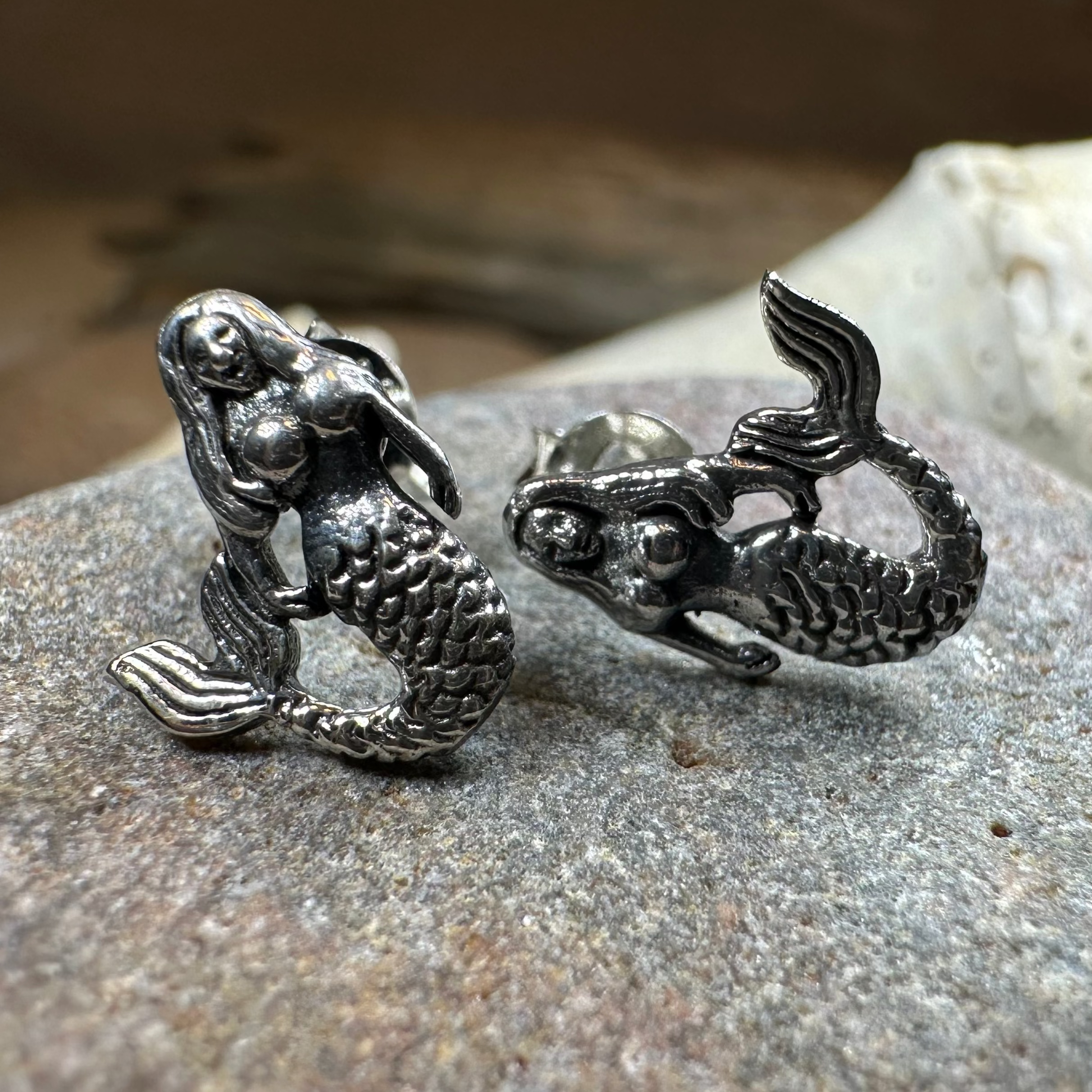 Mermaid Post Earrings