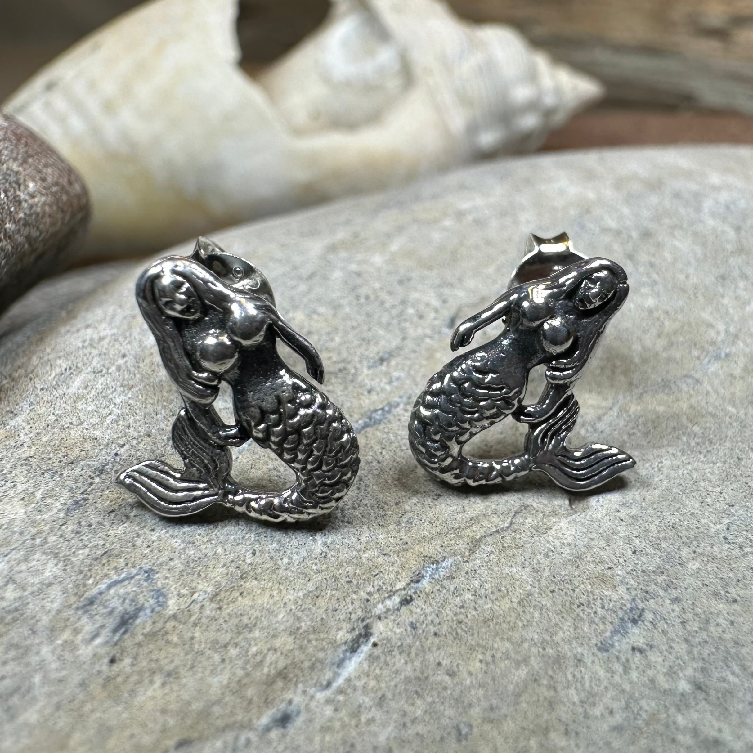 Mermaid Post Earrings