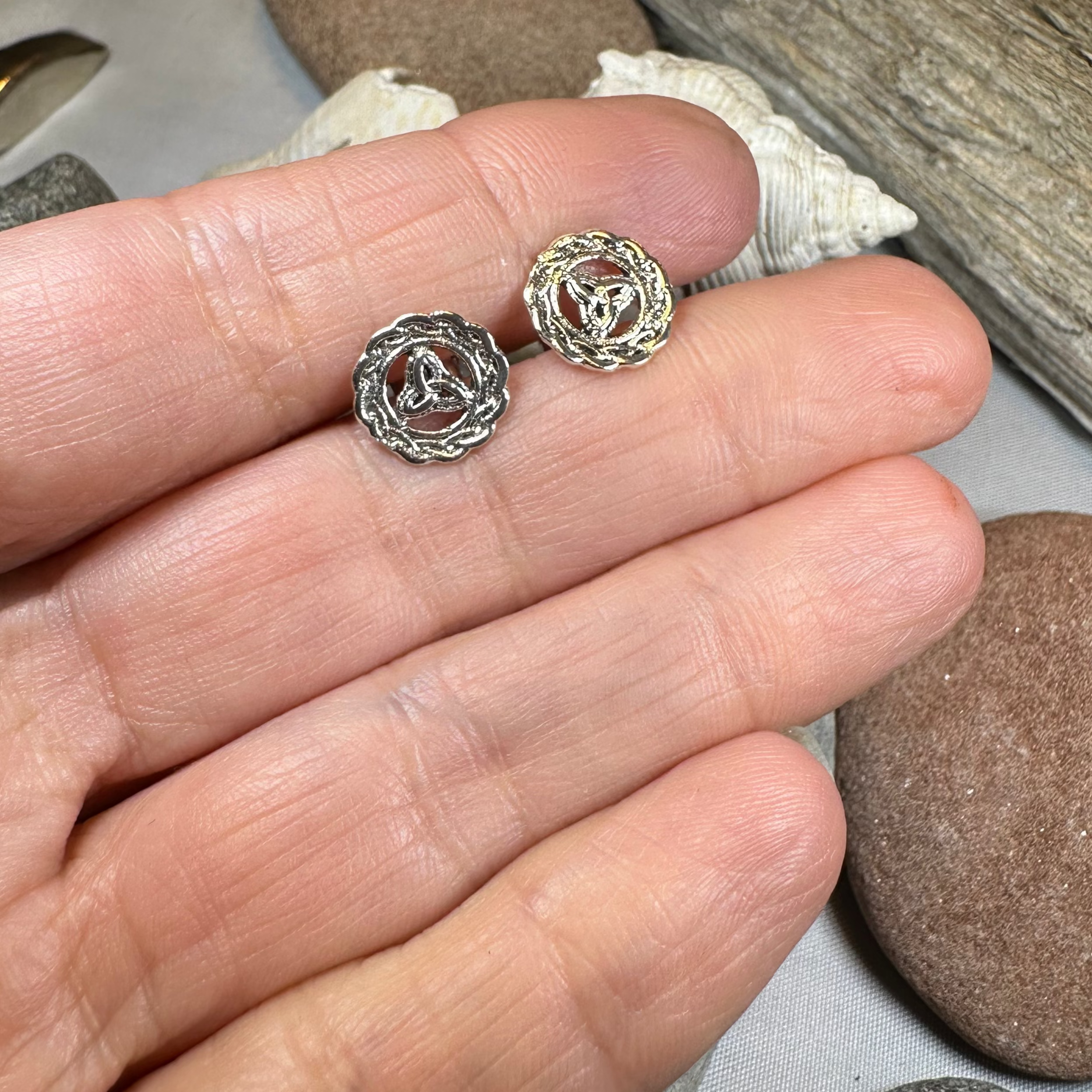 Celtic Knot Stud Earrings
