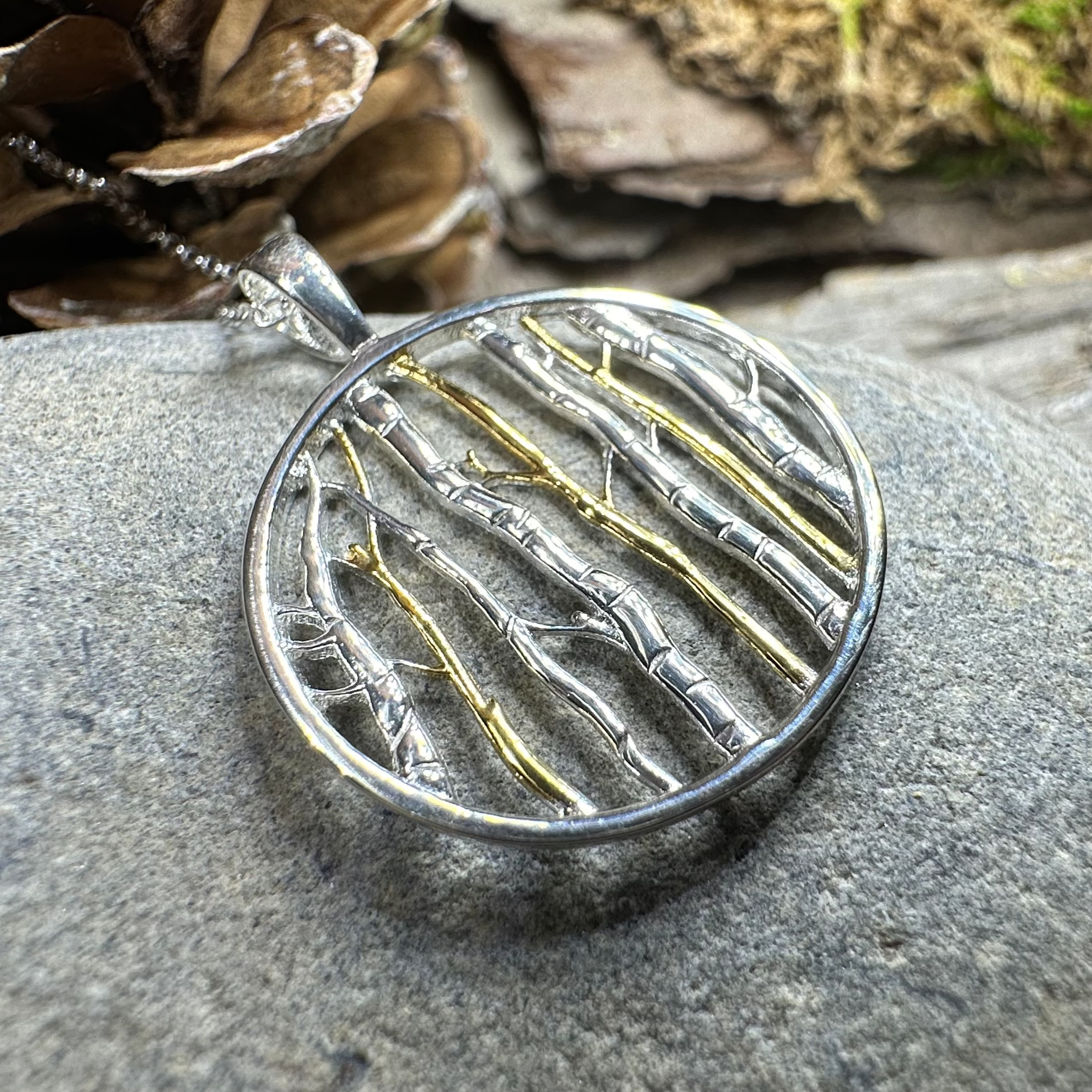 Birch Tree Forest Necklace