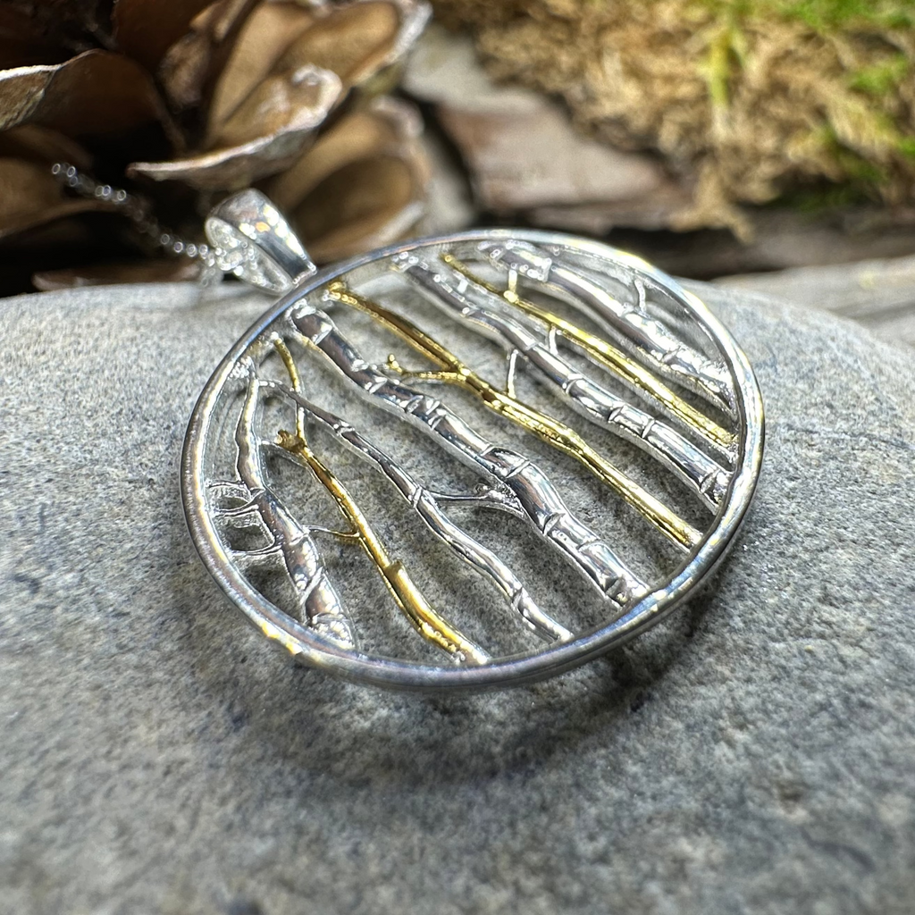 Birch Tree Forest Necklace