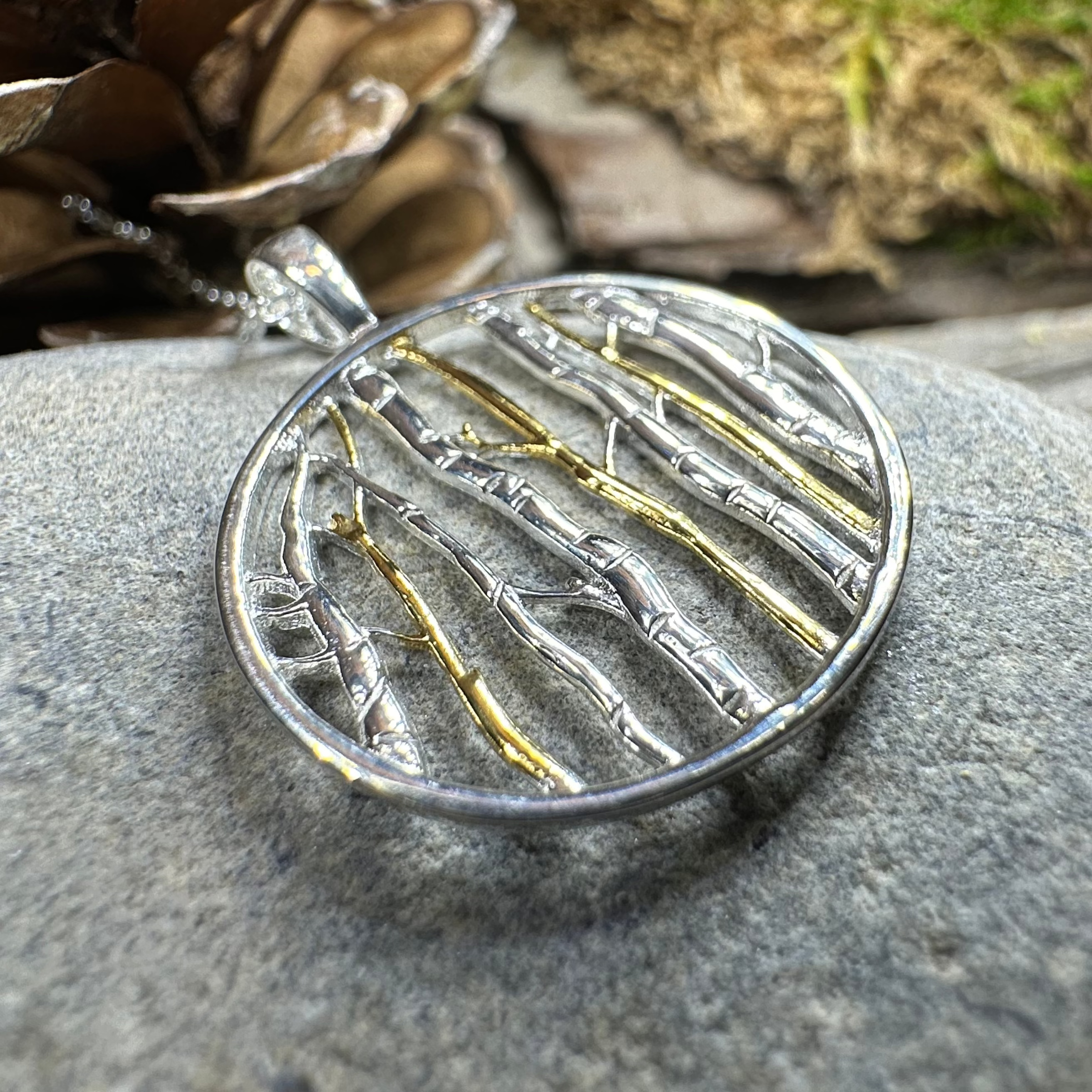 Birch Tree Forest Necklace
