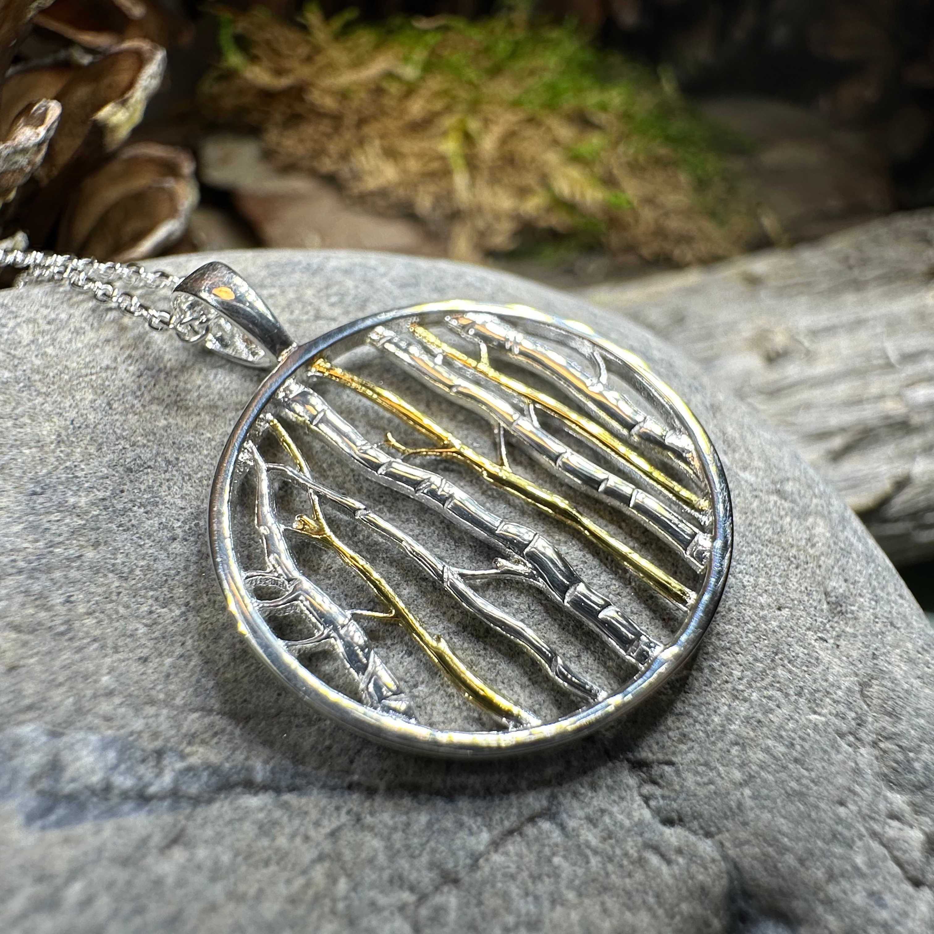 Birch Tree Forest Necklace