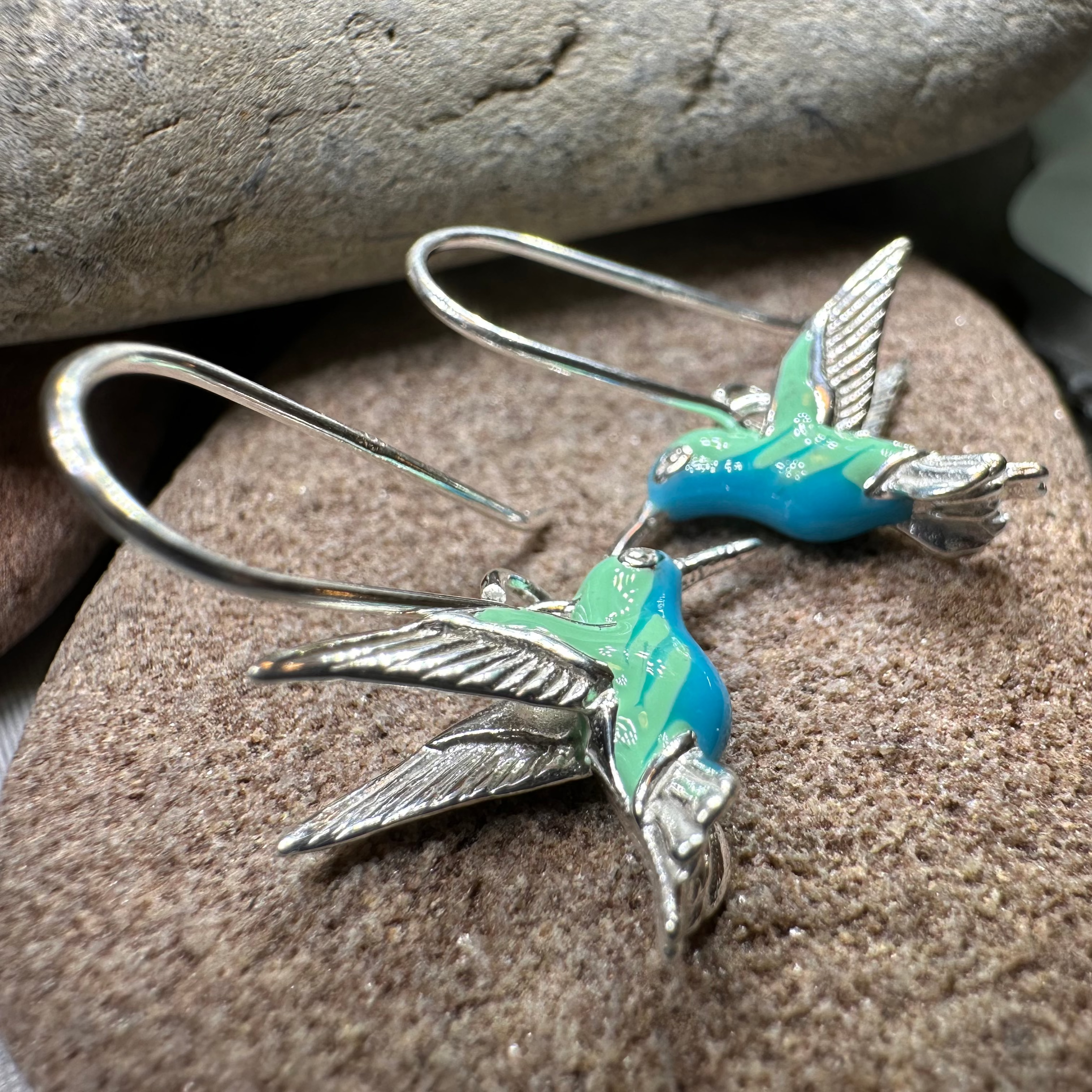 Colibrì Hummingbird Earrings