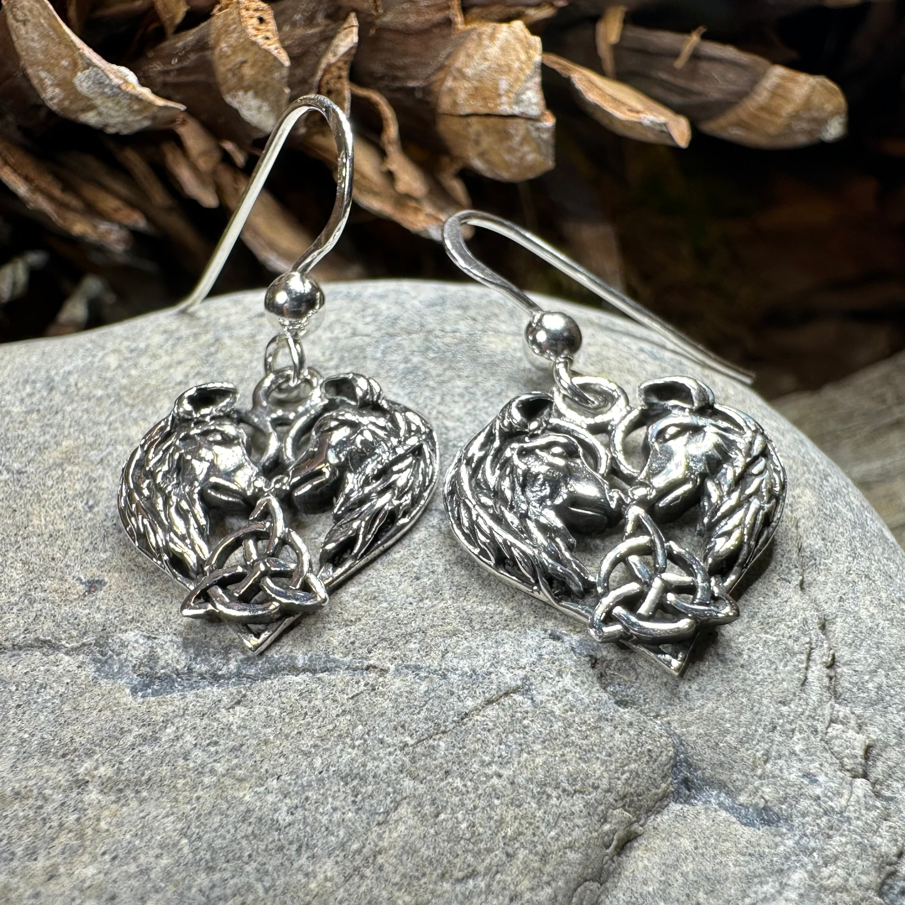 Celtic Wolf Lovers Earrings