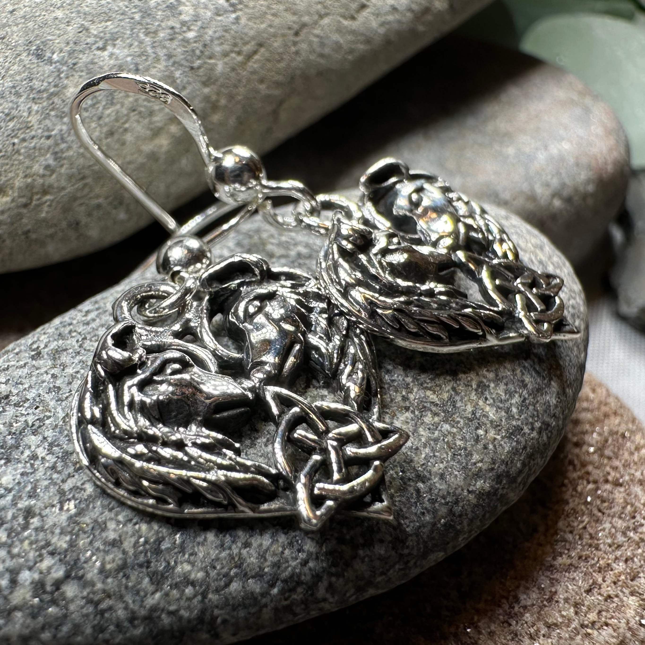 Celtic Wolf Lovers Earrings