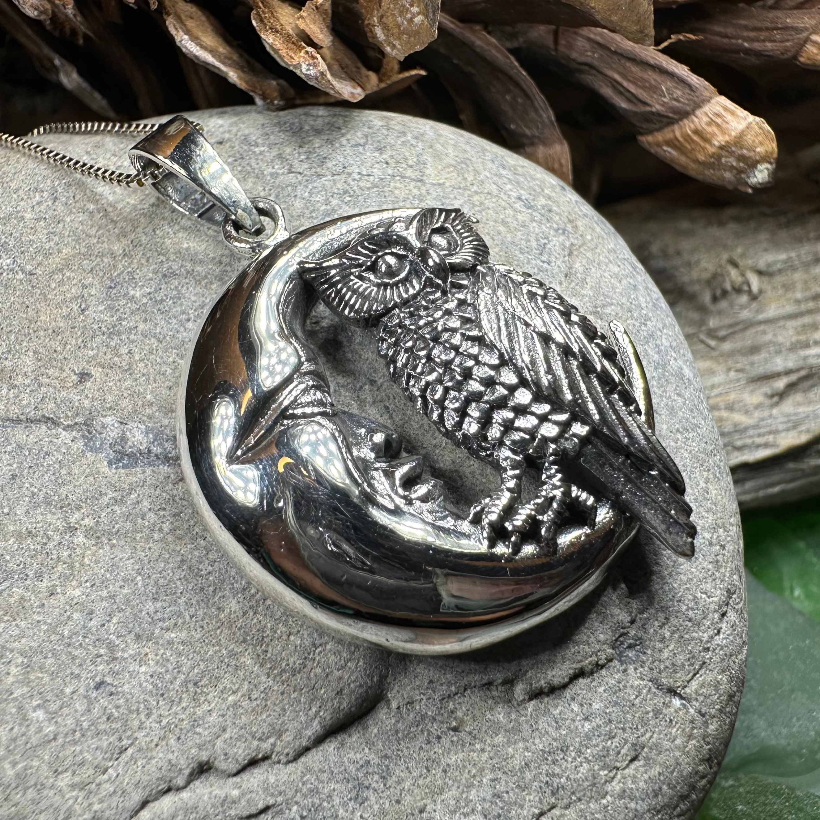 Oidhche Mhath Owl Necklace