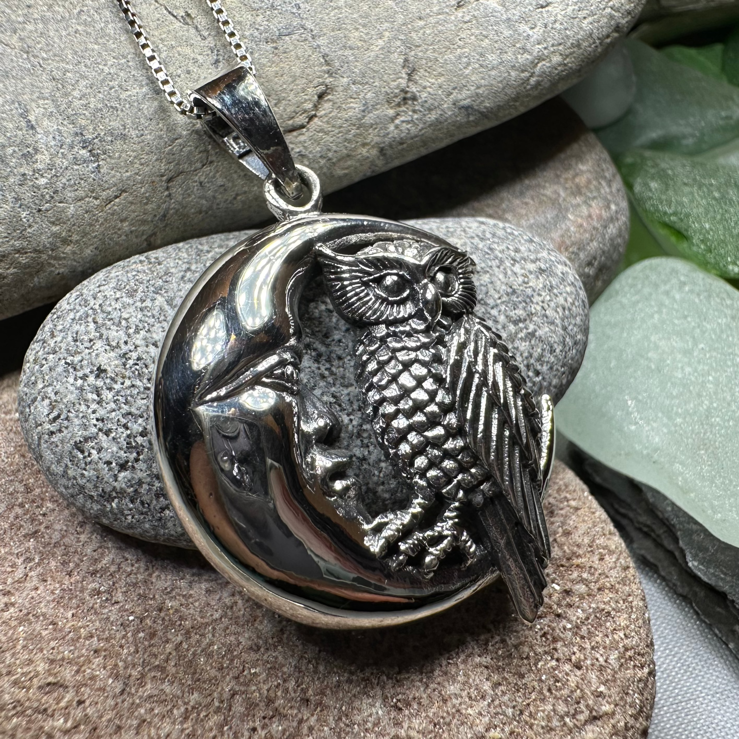Oidhche Mhath Owl Necklace