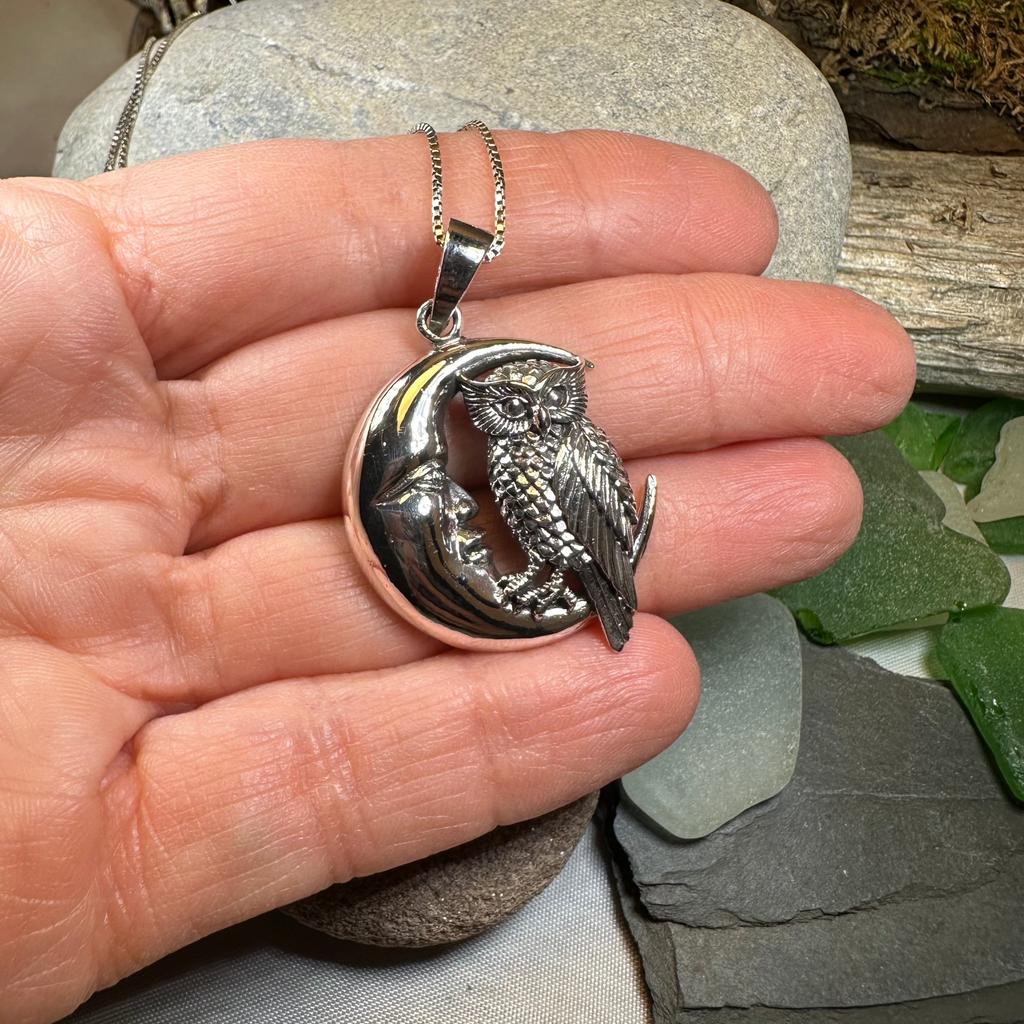 Oidhche Mhath Owl Necklace