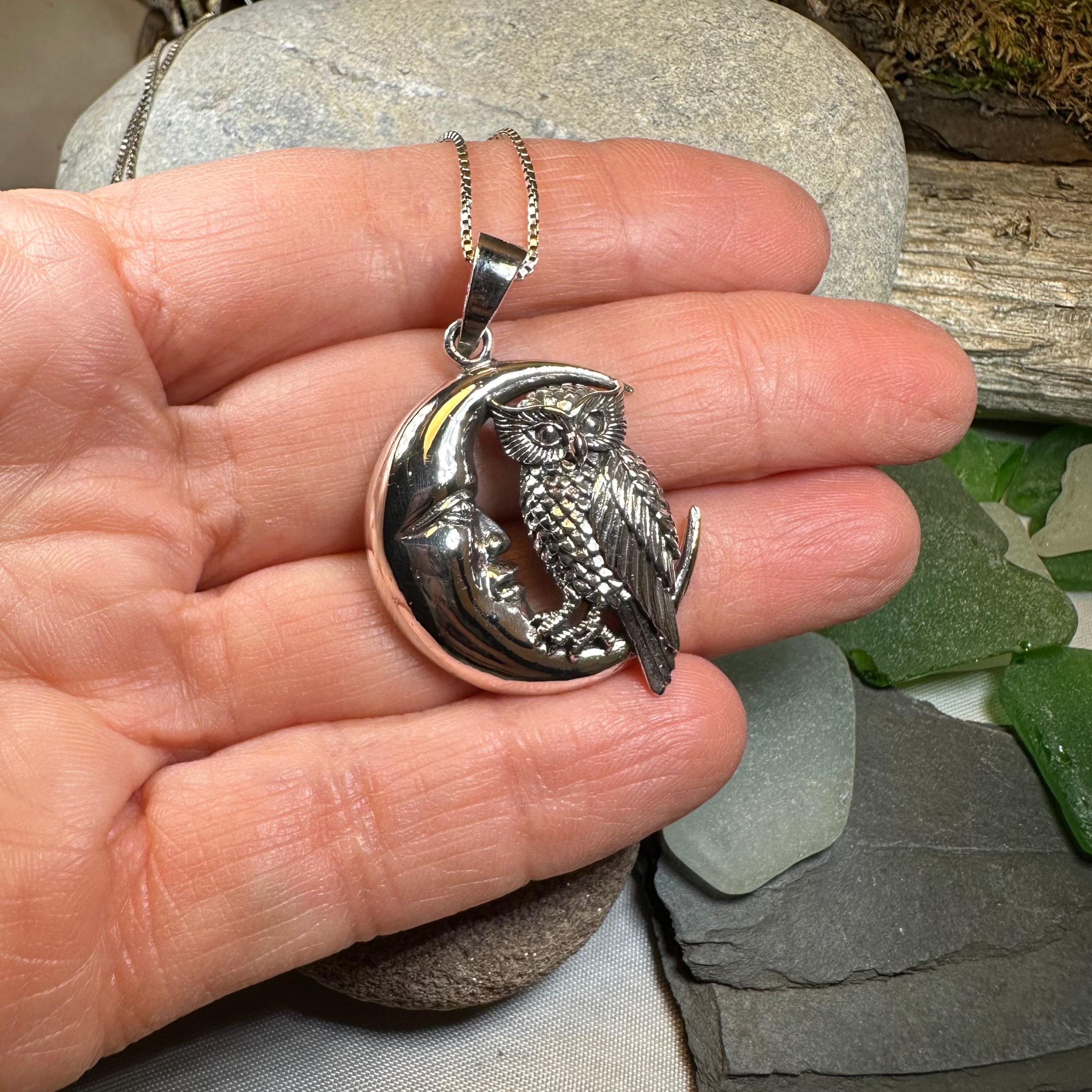 Oidhche Mhath Owl Necklace