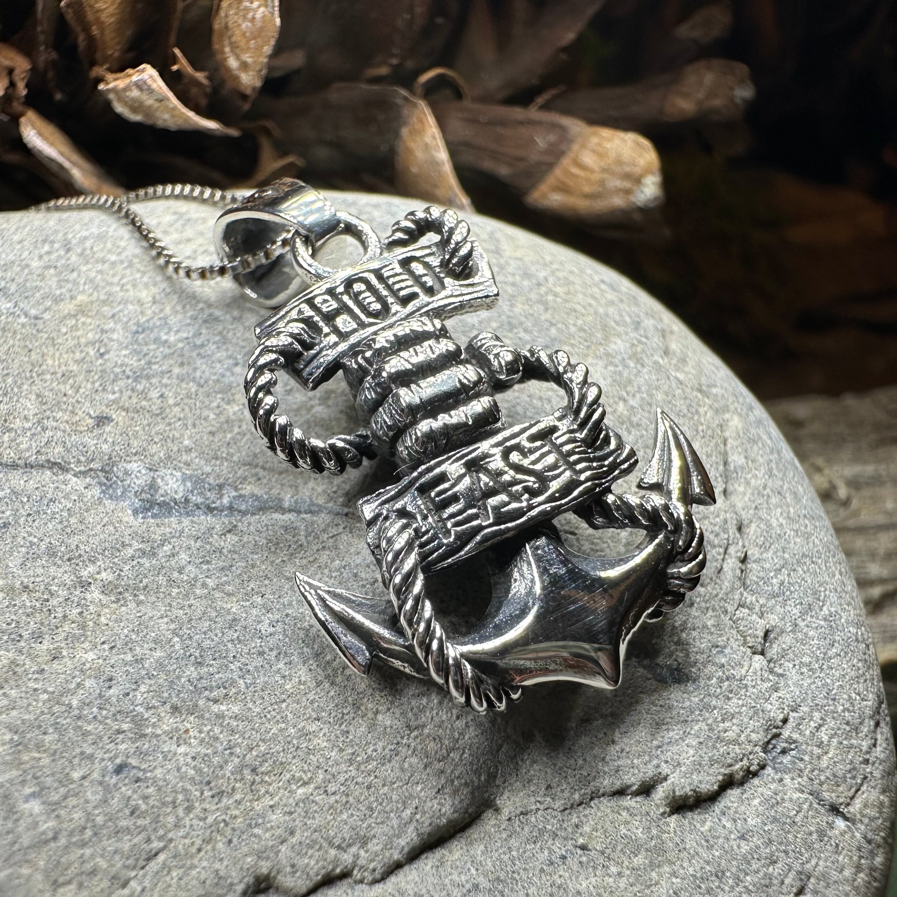 Hold Fast Anchor Necklace