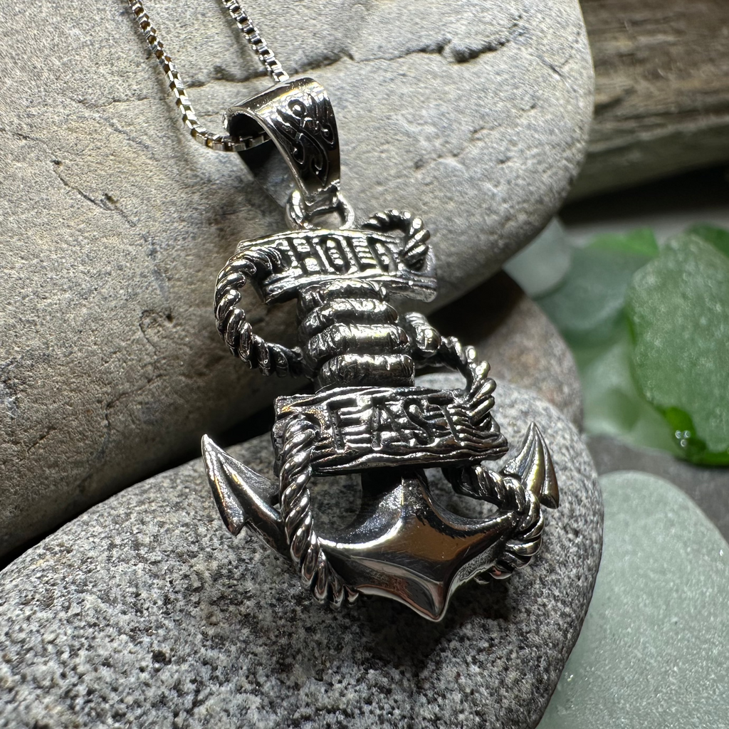 Hold Fast Anchor Necklace