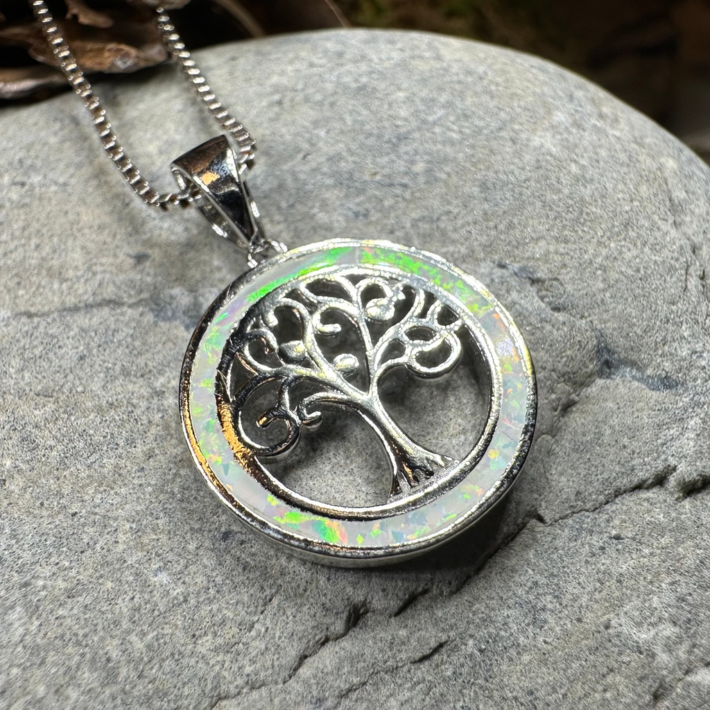 Enora Opal Tree of Life Necklace