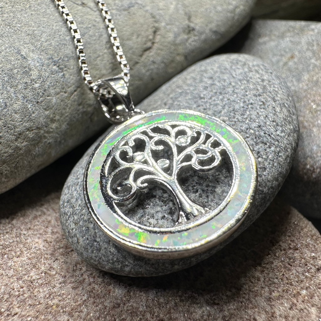 Enora Opal Tree of Life Necklace
