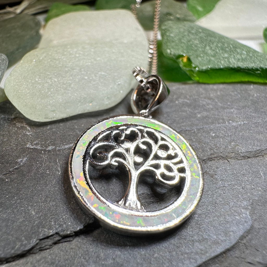 Enora Opal Tree of Life Necklace