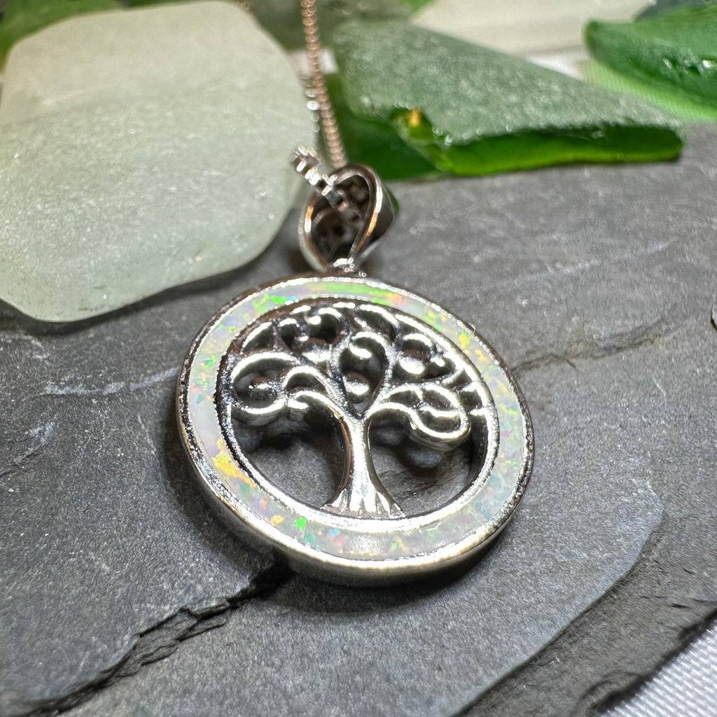 Enora Opal Tree of Life Necklace