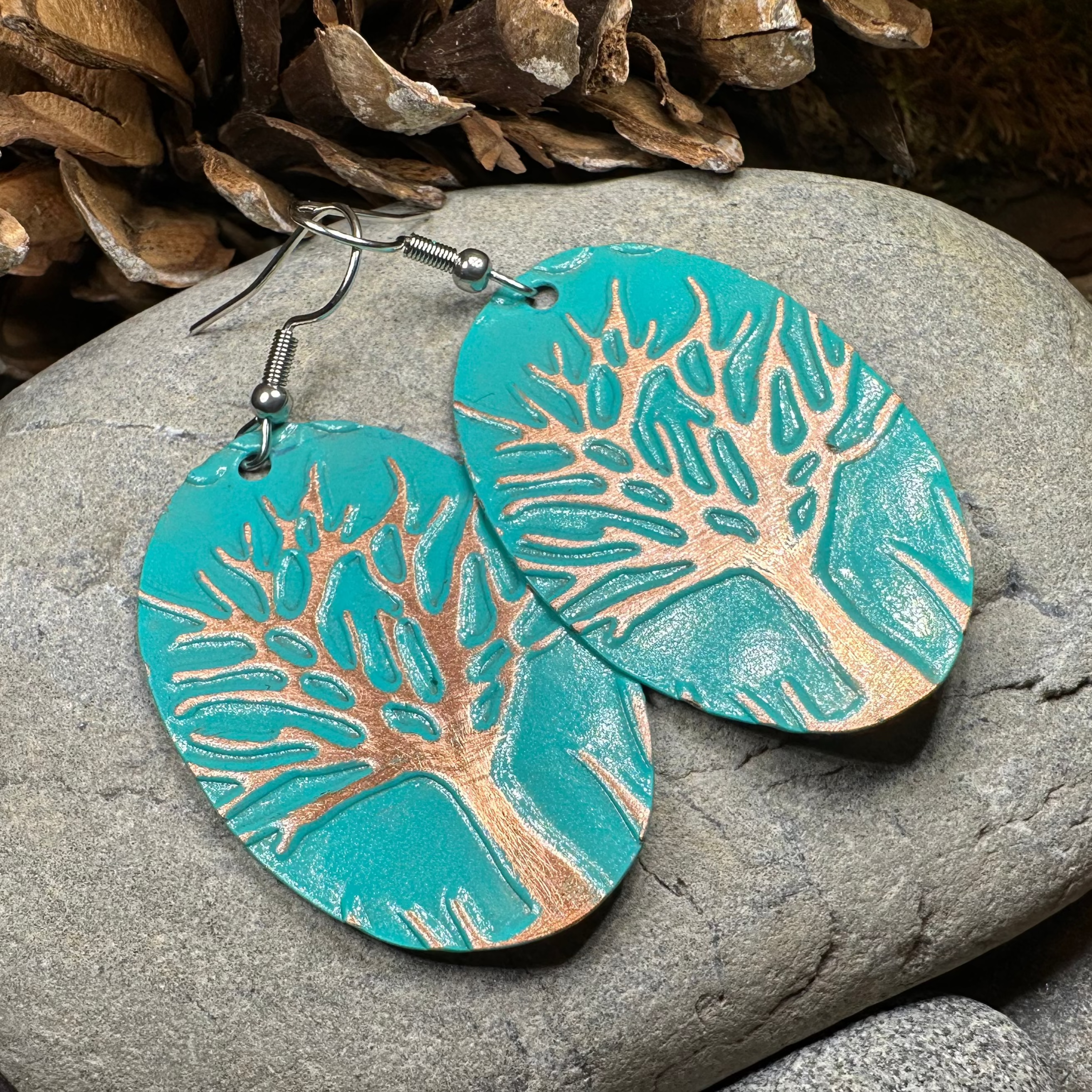 Oaksong Tree of Life Copper Earrings