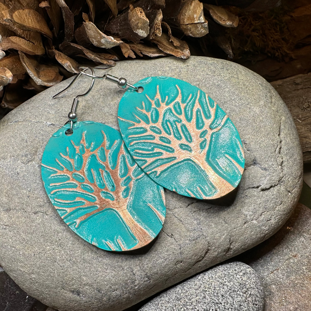 Oaksong Tree of Life Copper Earrings