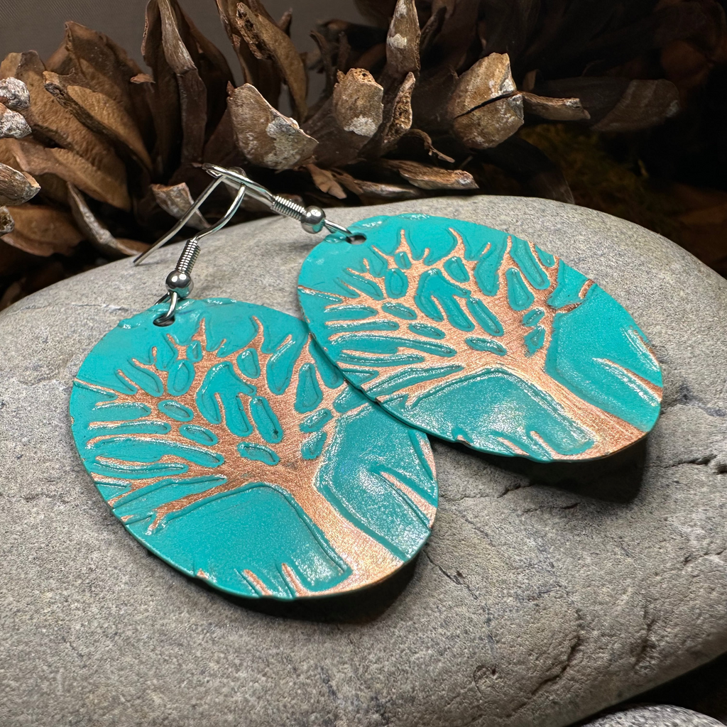 Oaksong Tree of Life Copper Earrings